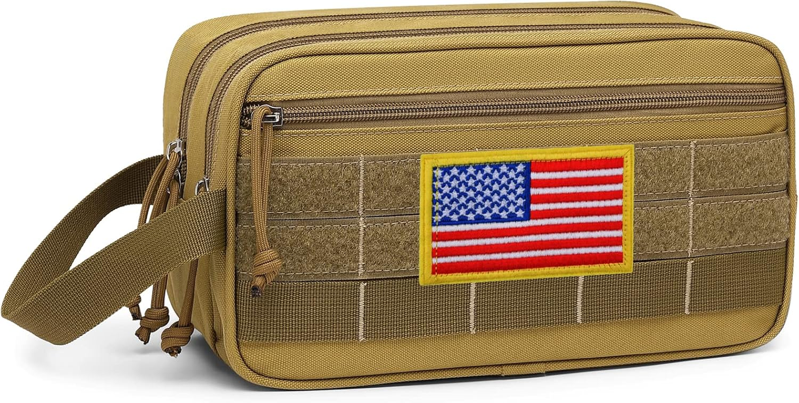 Men's Water-Resistant Tactical Molle Dopp Kit - Large Capacity Toiletry Bag-image