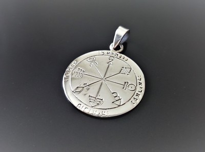 STERLING SILBER 925 Wikinger Runen Kompass Heiliges Symbol Heidnisch Nordisch Rune Talisman