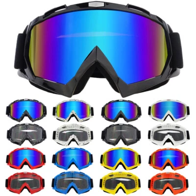 Lunettes de protection pour casques de moto, coupe-vent pour motocross et quad - Photo 1/4