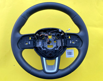 GENUINE 2017-2021 JEEP COMPASS STEERING WHEEL BLACK WRAPPED OEM P5SX70DX9AH