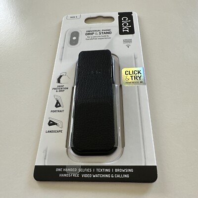 CLCKR Supporto E Grip Per Telefoni, Tablet E Altro - Nero