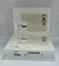 IKEA Lack Floating Wall Shelf White 30x26 cm 11 3/4 x 10 1/4 New In Package x2
