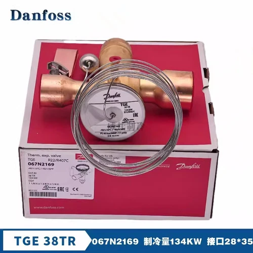 1pcs Danfoss Thermal Expansion Valve R22/R407C TGE 38TR 067N2169 28*35 134KW