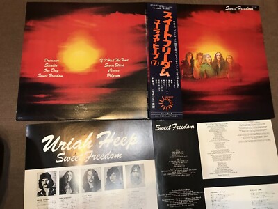 URIAH HEEP Sweet Freedom JAPAN LP RECORD YZ-46-BZ w/ OBI +