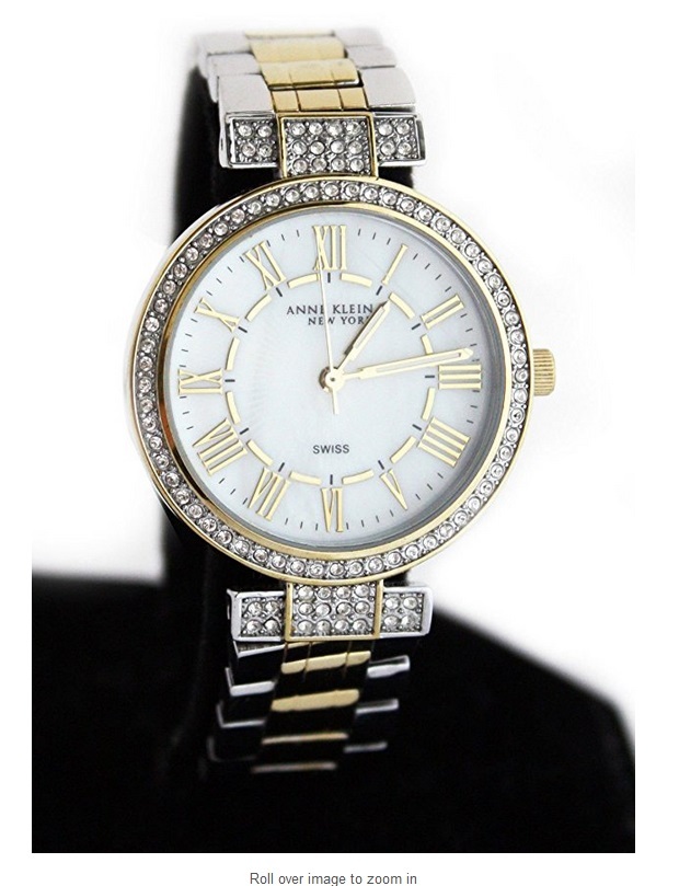 Anne Klein 12/2251MPRV Reversible Two Tone Band Crystal  display picture 1