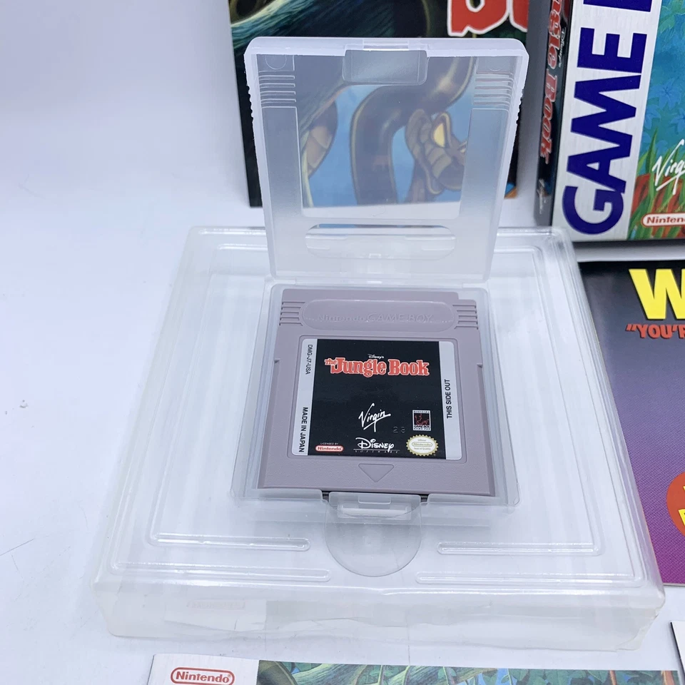 DISNEY’S THE JUNGLE BOOK NINTENDO GAME BOY 1994 Completo En Caja Con Póster Probado Foto 2 de 4