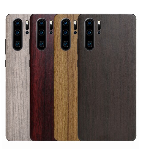 2x Slim Holz Look Rückseite Klebefolie Kratzfest Hinten Schutz Folie für Huawei - Picture 5 of 15