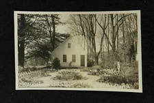 OLD LOUR SCHOOL & GARDEN LITCHFIELD CONN RPPC REAL PHOTO POSTCARD 