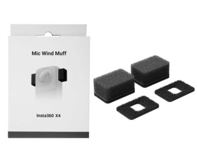 Insta360 Official X4 Mic Wind Muff (CINSBBMR) - Windproof Cotton, 6 pieces