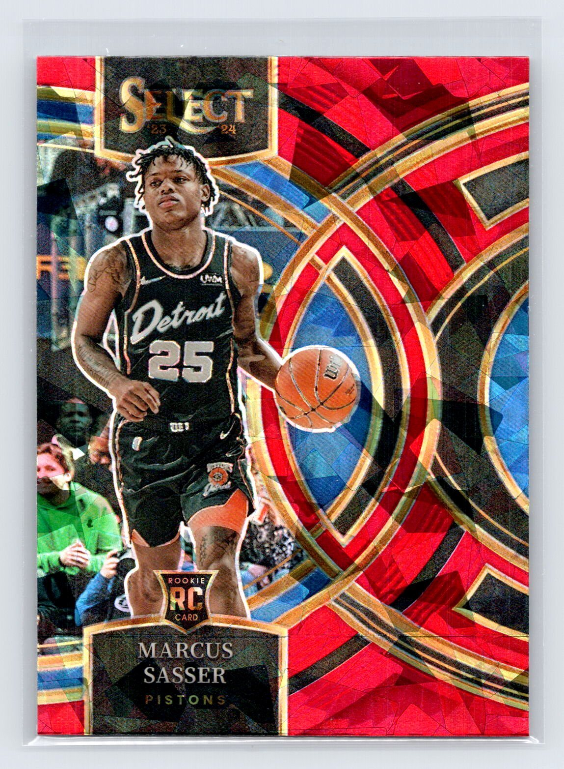 2023-24 Select Marcus Sasser #114 Red Cracked Ice Prizm