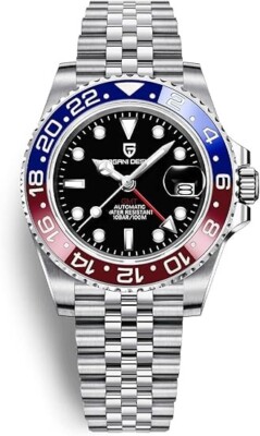 PAGANI DESIGN 1662 GMT Men's Automatic 40MM Watch Sapphire 100M Waterproof