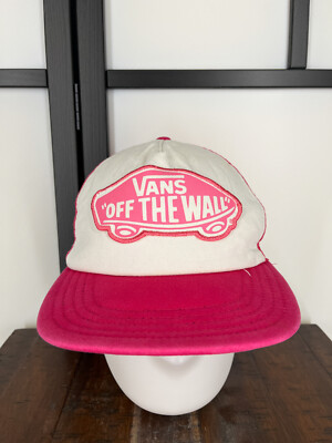 Vans Hat Cap Snap Back Womens One Size Pink Off The Wall