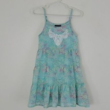 Girls Rule Teal Floral Print Sundress 4T