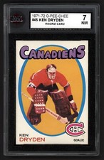 1971-72 OPC #45 KEN DRYDEN ROOKIE CARD  KSA 7 NEAR MINT