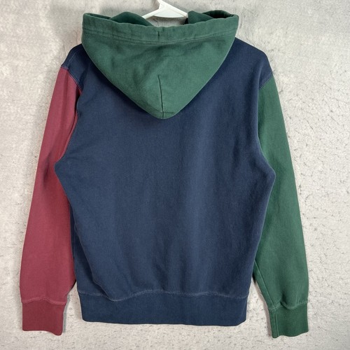 American Eagle Color Blocking Sweater Adult Small Blue Hoodie Sweatshirt Mens - Picture 9 of 10