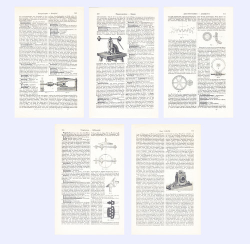 ZAHNRAD FRIKTIONSRAD BALANCIERPRESSE KREUZKOPF LAGER Lexikonartikel & Stiche 18