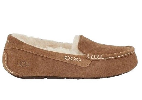 UGG W CALZE RUSTIC WEAVE モカシン 24.5 UGG CALZE RUSTIC WEAVE Chestnut MOCCASIN SLIP-ON SHOES