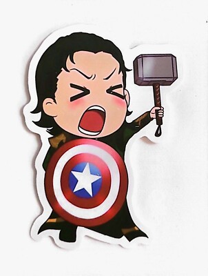 Marvel Comics Avengers Ultimate LOKI Anime Manga Waterproof Vinyl Sticker