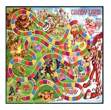 12 count candy land Edible Image squares OR 1 cake, Wafer paper, pre cut