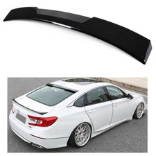 For 2018-2021 Honda Accord Jdm Sleek Type Glossy Black Rear Window Roof Spoiler