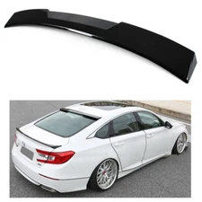FOR 2018-2021 HONDA ACCORD JDM SLEEK TYPE GLOSSY BLACK REAR WINDOW ROOF SPOILER
