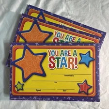 3x36 Ct You Are A Star Recognition Awards Eureka Paper Magic