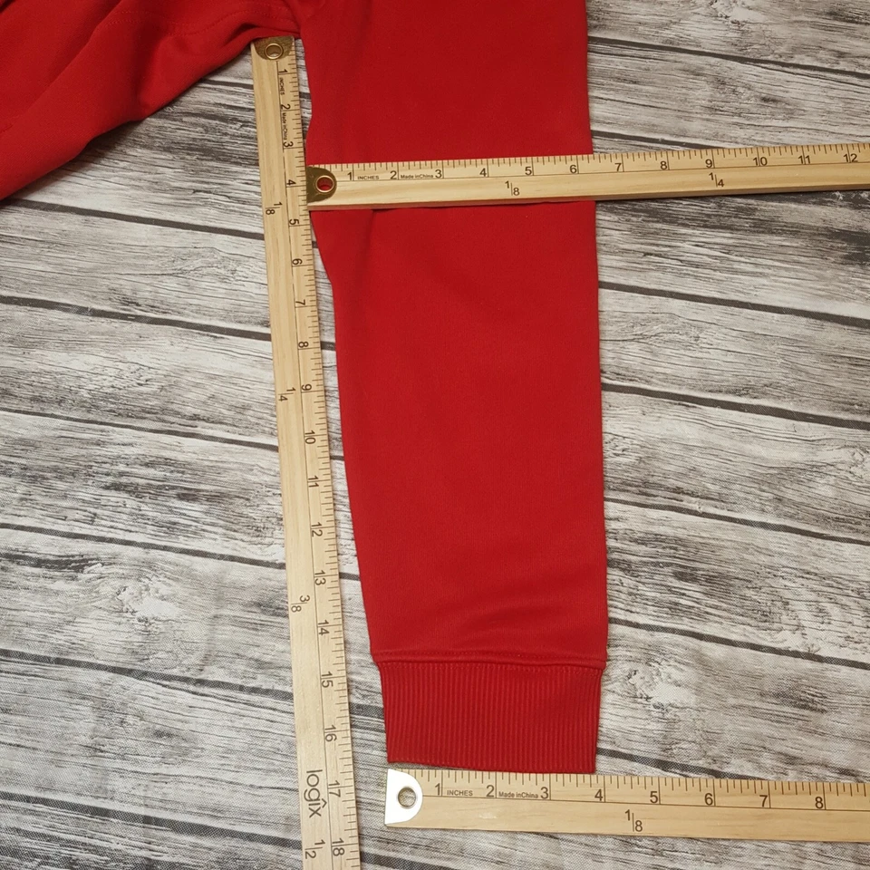 Adidas Size L 14/16 Boys Hoodie Pullover Red - Imagem 4 de 4