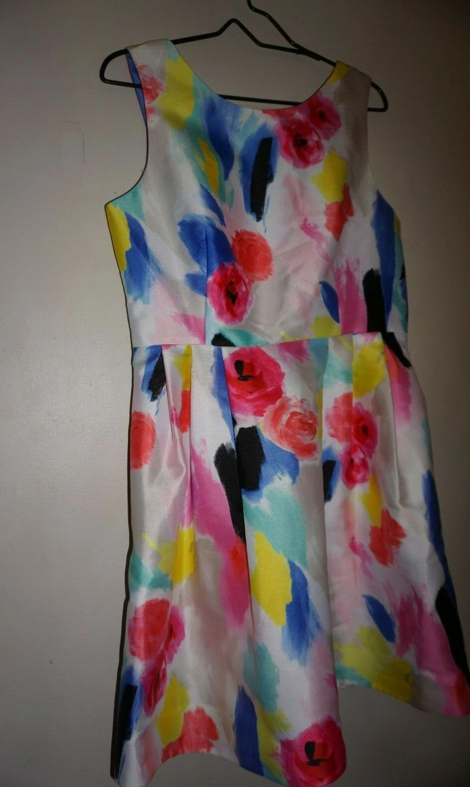 Abito Kate Spade Watercolor fit e svasato sapore del mese taglia 2 nuovo con etichetta