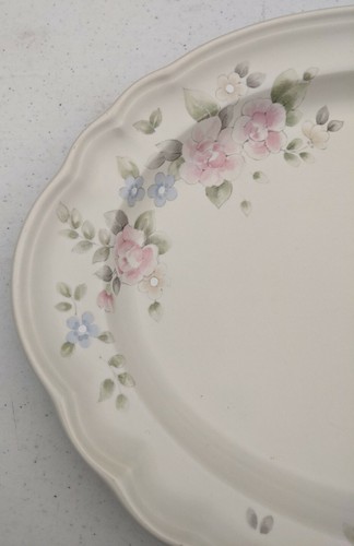 Pfaltzgraff Tea Rose Floral Serving Platter 14x10 Inches USA   NOV21 - Picture 8 of 12