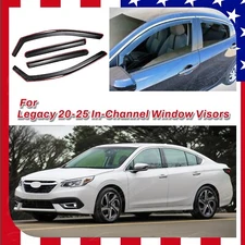 Fits Subaru Legacy 20-25 In-Channel Window Rain Visors Sun Guards Vent Deflector
