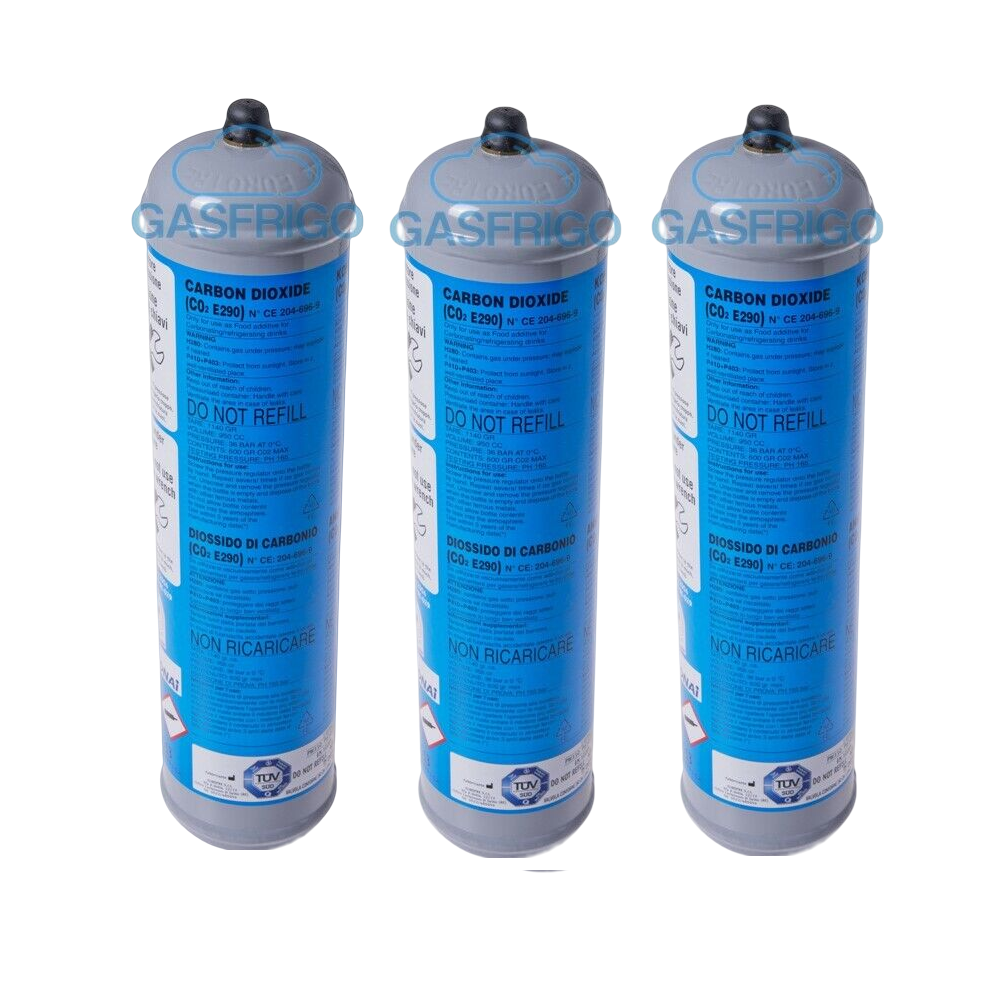 Bombole CO2 Per Gasatore 600g - Usa E Getta, Attacco M11x1, Confezione Da 3, Made In Italy - Foto 7