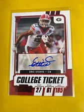 RS2919 2021  Contenders Draft Picks Game Ticket Red #279 Eric Stokes AUTOGRAPH