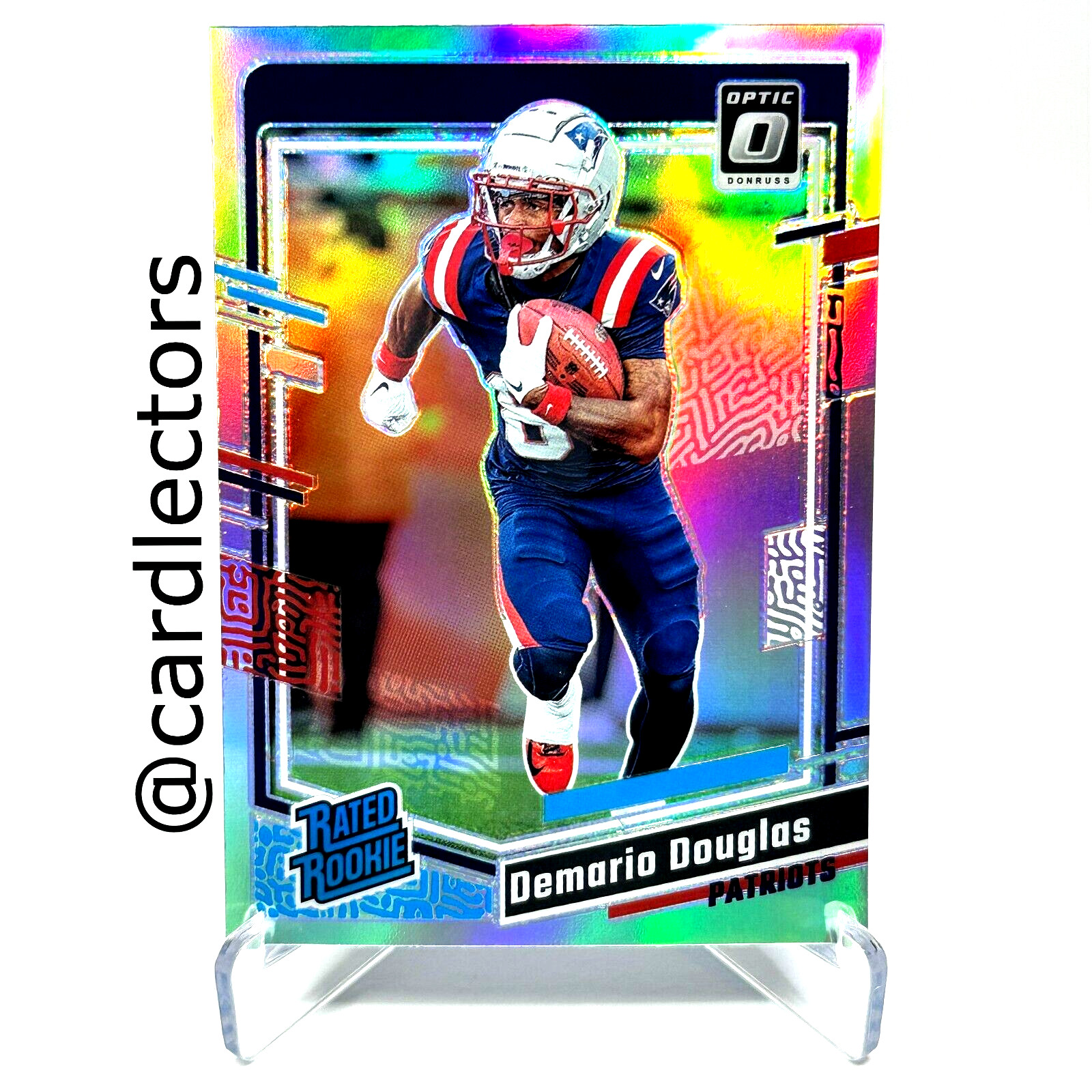 2023 Panini Donruss Optic DEMARIO DOUGLAS #300 Rated Rookie Silver Holo PRIZM SP