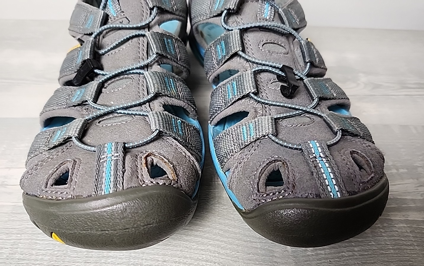 KEEN Sandali da trekking impermeabili da donna grigio verde acqua taglia 8