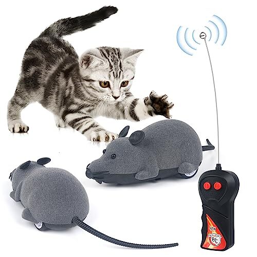 Juguete de ratón de rata con control remoto para juguete interactivo para gatos - Picture 1 of 7
