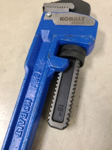 *Kobalt 18" Cast Iron Pipe Wrench Heavy Duty #464645 - Picture 5 of 10