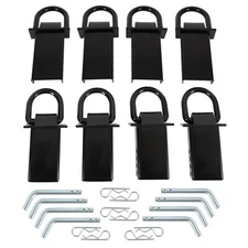 8 X Adjustable Heavy Duty Trailer Stake Pocket D Ring Standard 2”x4”