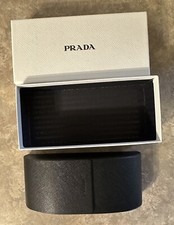 Prada White Box Black Sunglasses Case CIB