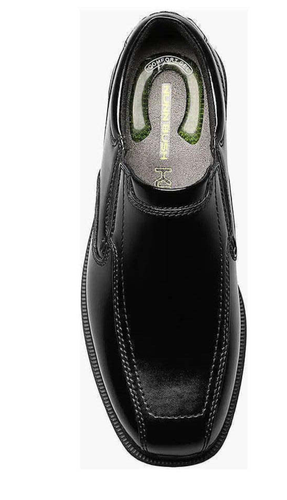Scarpe comode Nunn Bush Bleeker punta bici da strada nere 84357-001 ~ 15 W - Foto 3 di 7