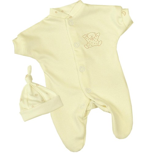 BabyPrem Pequeño Bebé Prematuro Niños Niñas Traje de dormir y Sombrero Set 1.lb - 3.5 lb - Imagen 3 de 5