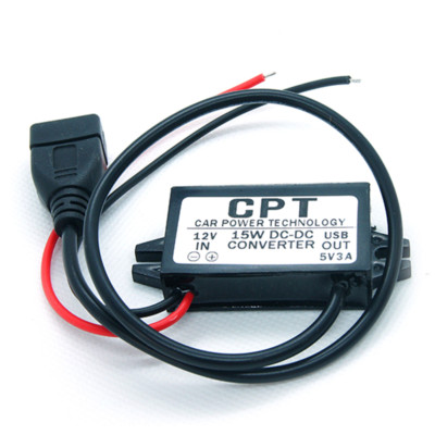 DC-DC Converter Module 12V To 5V USB Output Power Adapter 3A 15W UKNS Fg