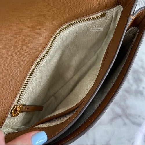 Tory Burch Emerson Crossbody & Shoulder Bag In Moose Brown - Picture 7 of 12