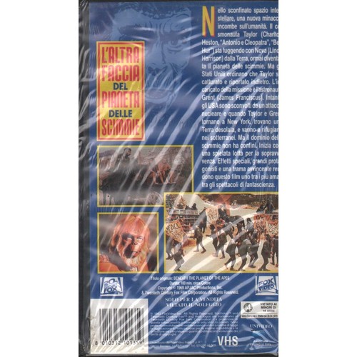 L'Altra Faccia Del Pianeta Delle Scimmie VHS Ted Post Univideo - 101315 Sigillat - Foto 2 di 2