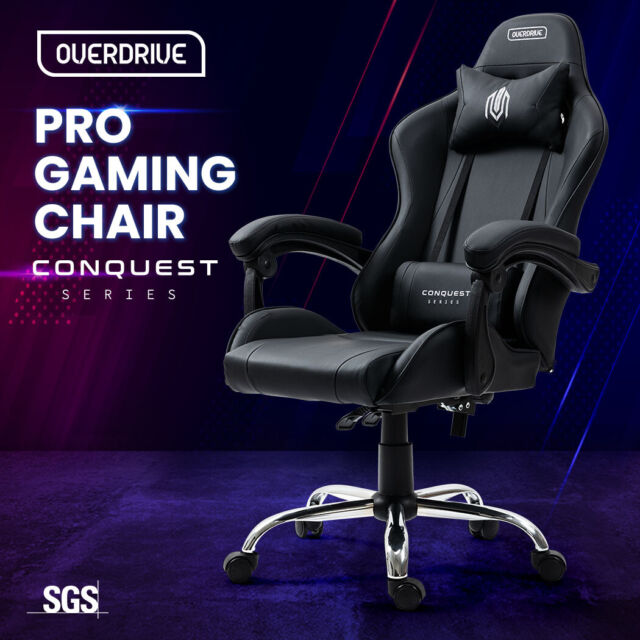 OVERDRIVE Gaming Office Desk Chair Reclining Ergonomic Home Computer Comfortable