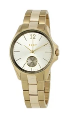 STORE DISPLAY DKNY NY2517 Eldridge Grey Sunray Dial Gold Stainless Steel Watch
