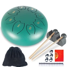 Steel Tongue Drum 6 Inch 8 Note Tongue Drums Handpan Percussion For Xmas Gift