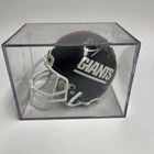 New York Giants Lawrence Taylor #56 SIGNED RIDDELL Throwback Mini Helmet Case