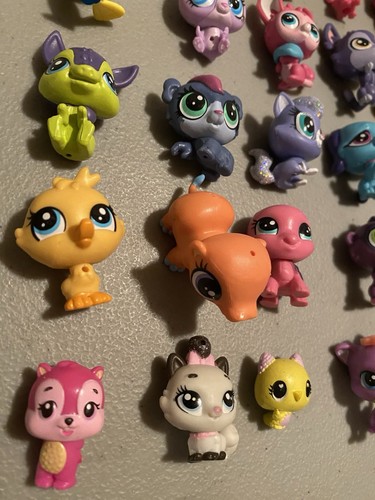 Hasbro Littlest Pet Shop LPS Small Mini Animal Figures Mixed Lot Of 31 - Picture 10 of 16