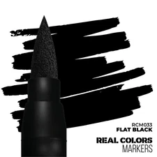 AK Interactive RCM033 Real Colors Markers Flat Black
