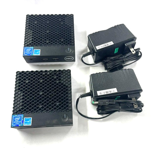 Pack of 2 Dell Wyse 3040 N10D Thin Client Mini PC Intel x5 with Power Adapter